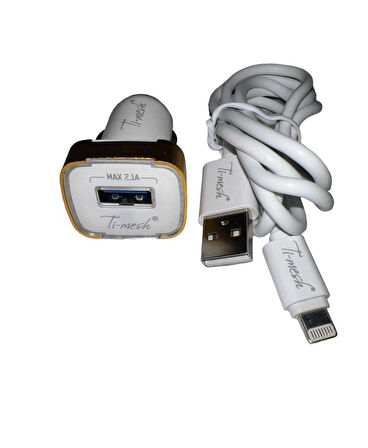 PDAteknoloji Lightning 2.1A Araç Şarj Cihazı DL-DC211B Beyaz