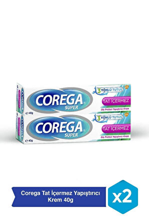 Tat İçermez Yapıştırıcı Krem 40G x 2 Adet