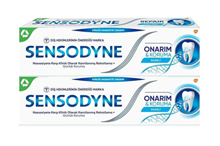 Sensodyne Onarım & Koruma Naneli Diş Macunu 75ml x 2 ADET