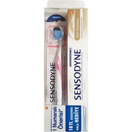 Sensodyne Tam Koruma Diş Macunu 75 ml & Diş Fırçası 