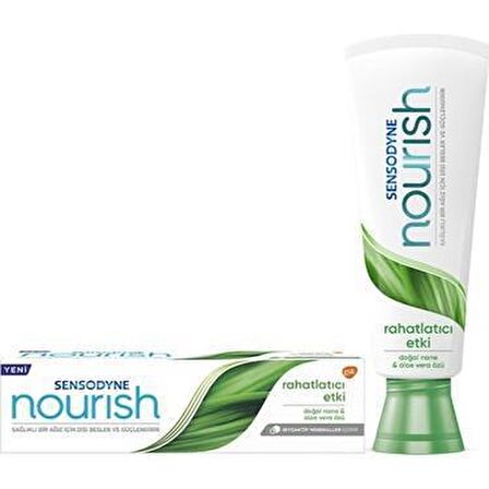 Sensodyne Nourish Aloe Vera & Nane Aromalı Beyazlatma Diş Macunu 75 ml 