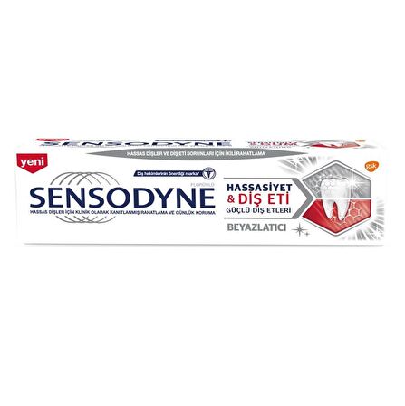 Sensodyne  Hassasiyet & Diş Eti Beyazlatıcı 75 Ml Diş Macunu