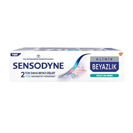 SENSODYNE KLİNİK BEYAZLIK GÜÇLÜ DİŞ MİNESİ DİŞ MACUNU 75 ML