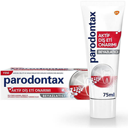 PARODONTAX DİŞ ETİ GÜÇLENDİRME KORUMA BEYAZLATICI DİŞ MACUNU 75 ML