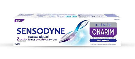 Sensodyne Klinik Onarım Aktif Beyazlık Diş Macunu 75 ml
