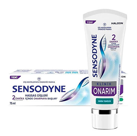 Sensodyne Klinik Onarım Derin Temizlik Diş Macunu 75 ml