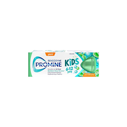 Promine Kids 6-12 Yaş %100 Doğal Aromalı Diş Macunu 50 ml