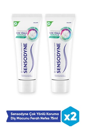 Sensodyne Çok Yönlü Koruma Diş Macunu Ferah Nefes 75ml x2 Adet
