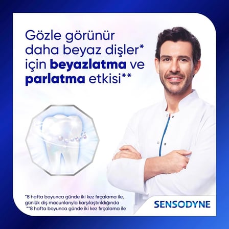 Sensodyne Uzman Beyazlık Derin Temizlik Diş Macunu 75 ml
