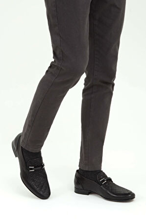 Tamer Tanca Erkek Hakiki Deri Siyah Makosen Ayakkabı 477 19707 K ERK AYK SYH ZMB BFL/SYH ORG