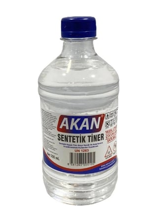 Akan Sentetik Tiner Boya İnceltici Boya Çözücü 500 ML ( 1 Adet )