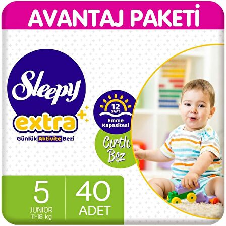 Sleepy Extra Günlük Aktivite Bezi 5 Beden 40'lı