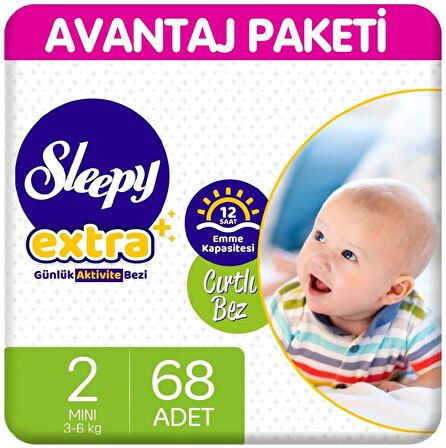 Sleepy Extra Günlük Aktivite Bezi 2 Beden 68'li