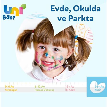 Uni Baby Aktif Islak Mendil 72'li 72x6 432 Yaprak