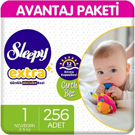 Sleepy Extra Günlük Aktivite Bezi 1 Beden 64X4 256'lı