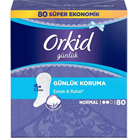 Orkid Günlük Koruma Ped Normal Süper Ekonomik Paket 80x4 320 Adet