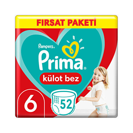 Prima Külot Bez Fırsat Paketi 6 Beden 4x52 208 Adet