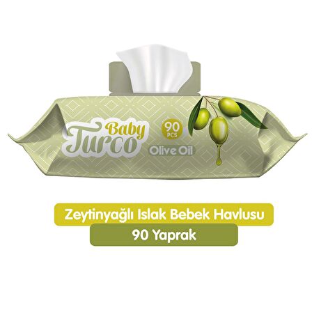 Baby Turco Zeytinyağlı Islak Havlu Mendil 90x24 2160 Yaprak