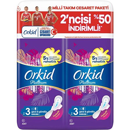 Orkid Platinum Gece Gündüz Ped 32x3 96 Adet