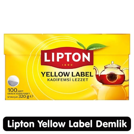 Lipton Yellow Label Demlik Poşet Çay 100 Adet 1 Paket