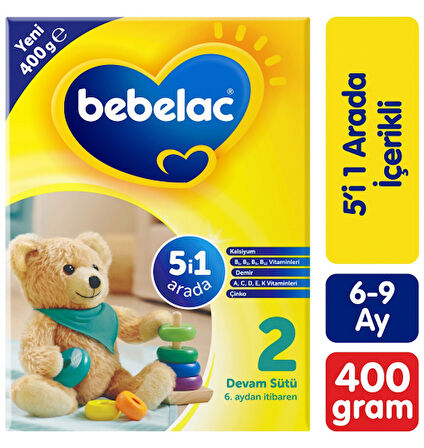 Bebelac 2 Devam Sütü 400 gr 3'lü Paket
