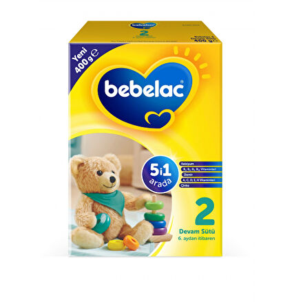 Bebelac 2 Devam Sütü 400 gr 3'lü Paket