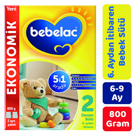 Bebelac 2 Devam Sütü 800 gr