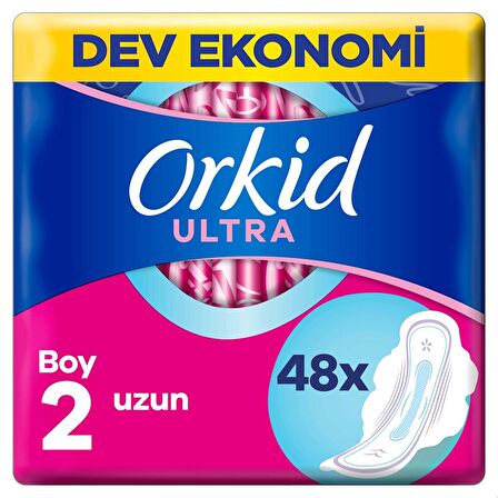 Orkid Ultra Extra Uzun Ped Cesaret Paketi 48 Adet