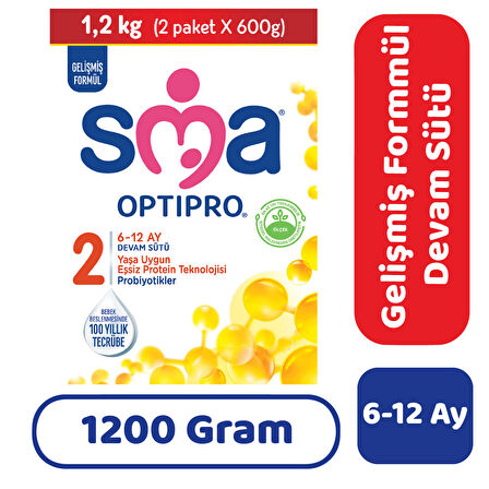 SMA Optipro 2 Devam Sütü 1200 gr