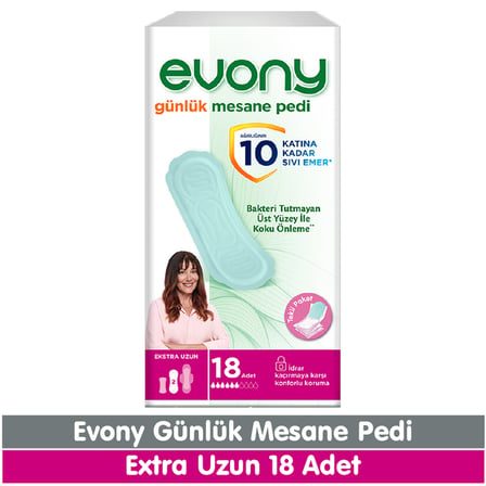 Evony Günlük Mesane Pedi Ekstra Uzun 18 Adet