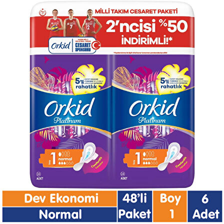 Orkid Platinum Normal Ped 48x6 288 Adet