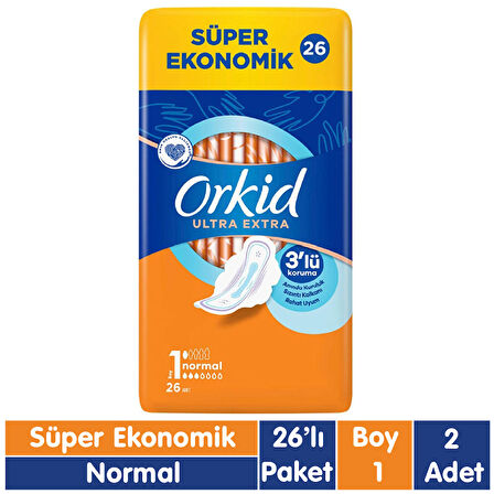 Orkid Ultra Extra Ped Normal 26x2 52 Adet