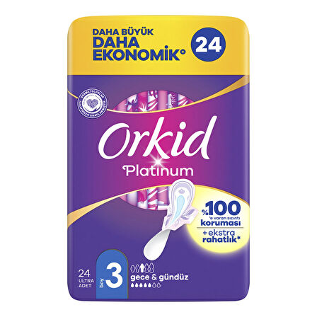 Orkid Platinum Gece Ped 24x5 120 Adet