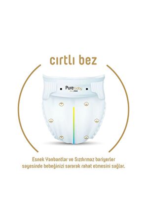 Pure Baby Organik Bebek Bezi Ekonomik Paket 4 Beden 100x4 400 Adet