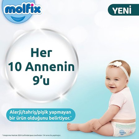 Molfix Premium 5 Beden Bebek Bezi Ultra Fırsat Paketi 66x4 264 Adet