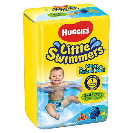 Huggies Little Swimmers Mayo Bebek Bezi 3-4 Yaş 12x3 36 Adet