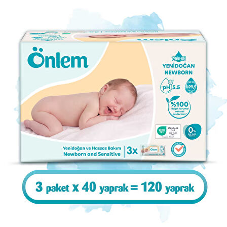 Önlem Yenidoğan Hassas Bakım Islak Havlu Mendil  40x12 480 Yaprak