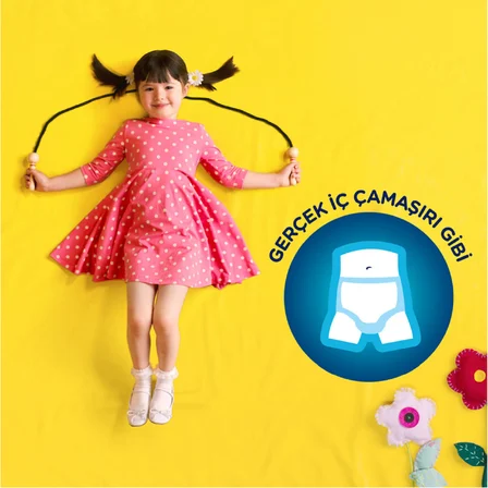 Huggies Drynites Kız 4-7 Yaş Emici Gece Külodu 17-30 Kg 10x3 30 Adet