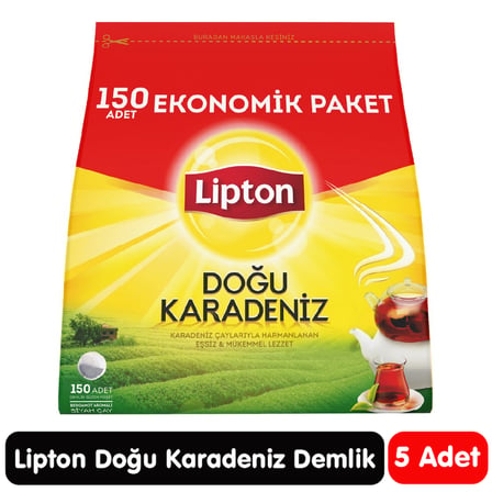 Lipton Doğu Karadeniz Demlik Poşet Çay 150 Adet 5 Paket