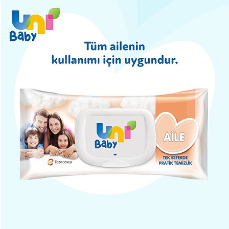 Uni Baby Aile Islak Mendil 3x52 156 Yaprak