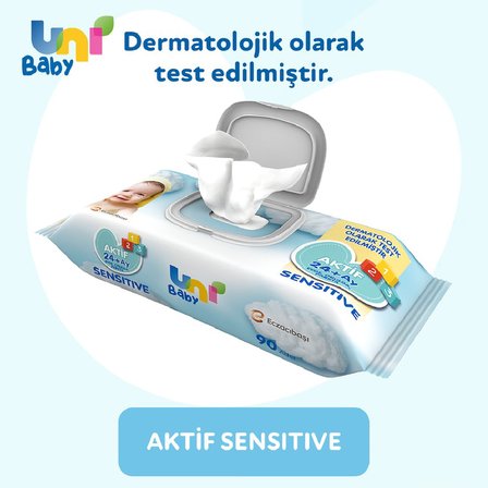 Uni Baby Aktif Sensitive Islak Mendil 6x52 312 Yaprak