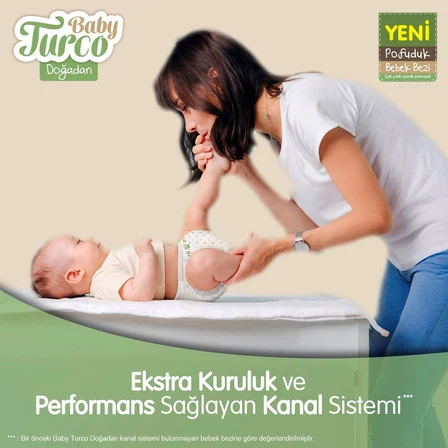 Baby Turco Doğadan 5 Beden Bebek Bezi Avantaj Paketi Pofuduk 78x3 234 Adet