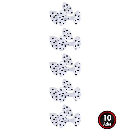 Grogren Papyon Fiyonk, 3 x 1,5 cm - 10 Adet - Renk Seçenekli - BEYAZ