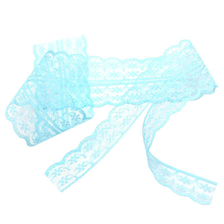 Güpür Dantel Kurdele, 4 cm x 1 mt, Renk Seçenekli - MAVİ