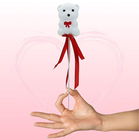 Ayıcık Çubuk, 22 x 4,5 x 3 cm Beyaz - 1 Adet