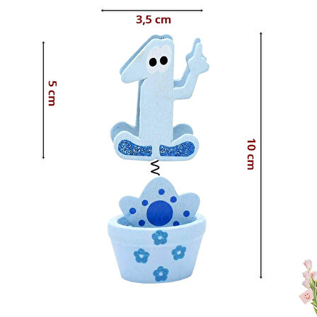 1 Yaş Figürlü Notluk - Mavi