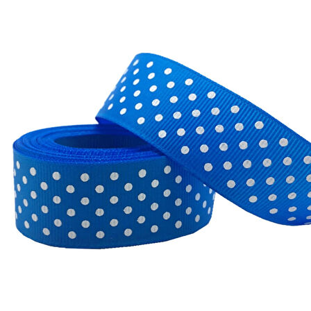 Grogren Kurdele, 2,5 cm x 23 mt - Renk Seçenekli Puanlı -  MAVİ