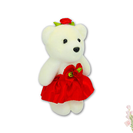 Minik Ayıcık SüS, 11cm x 6cm - Kırmızı - 1 Adet