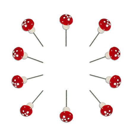 Yapay Mini SüS Mantarları, 1,50cm - 10 Adet