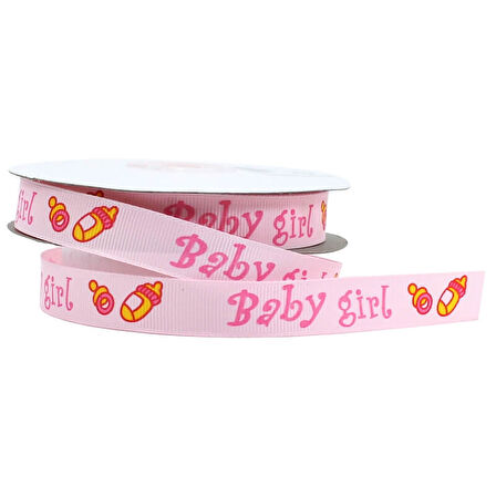 Grogren Kurdele, Baby Boy / Girl, 1,5 cm x 23 mt - Renk Seçenekli - PEMBE